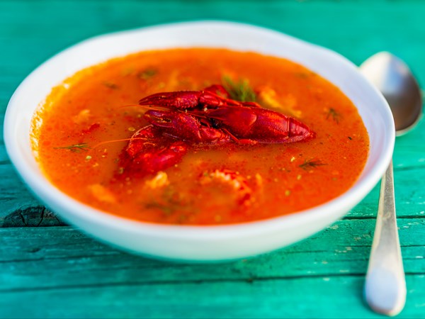 Un succulent bouillon de crabe