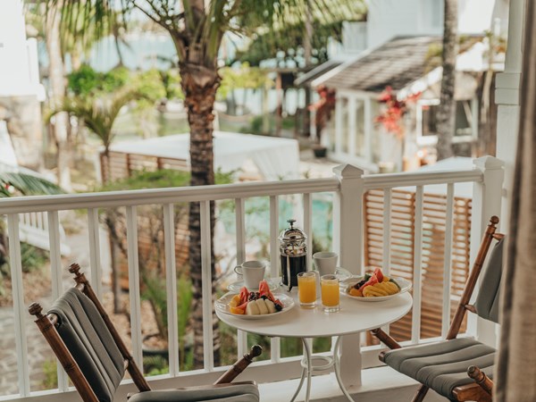 Le balcon de la chambre Charme