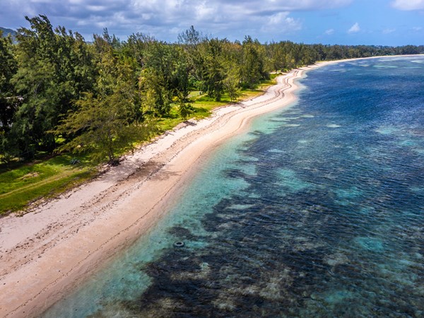 La grande plage ouverte de Riambel