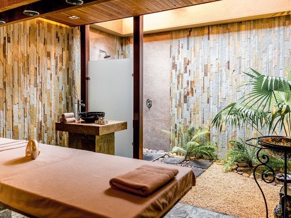 Les cabines de soin du spa du Dinarobin