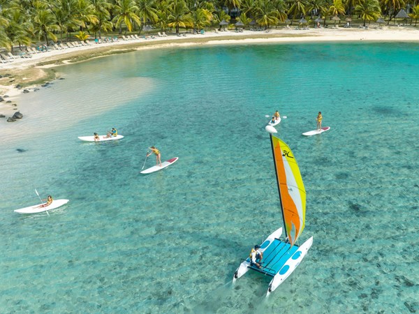 Sports nautiques dans un décor de rêve