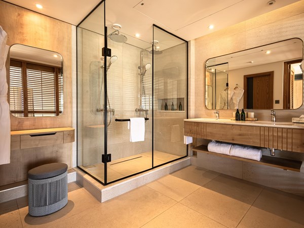 La salle de bain de la Beach Room