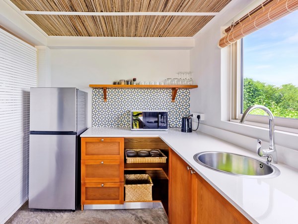 La cuisine de la Beach Villa 2 Bedrooms