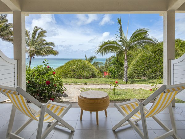 La terrasse de la Prestige Ocean View Room