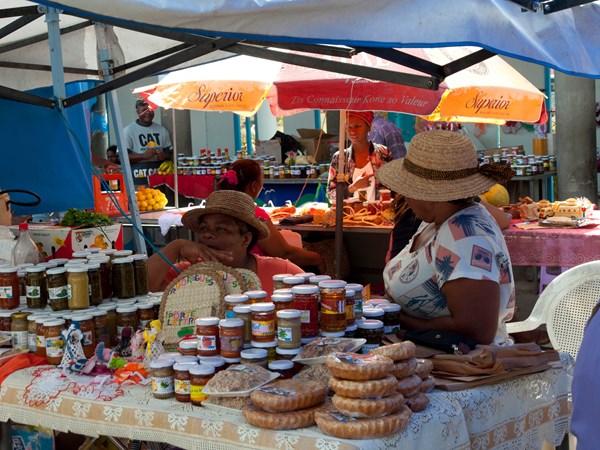 Le marché de Port Mathurin