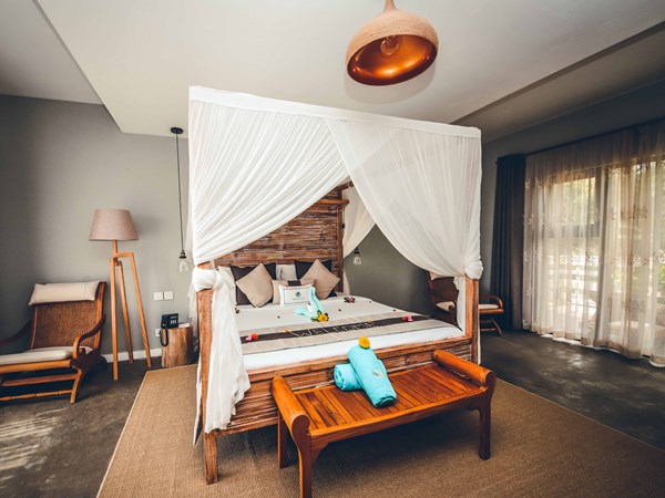 La chambre de la suite Vue Océan