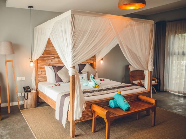 La chambre de la suite Vue Océan