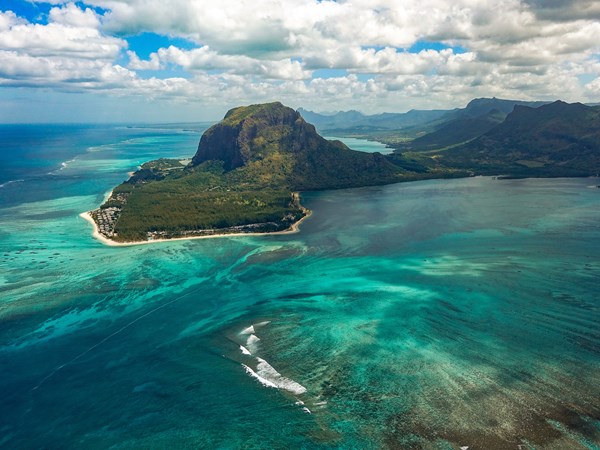 Le Morne vu du ciel
