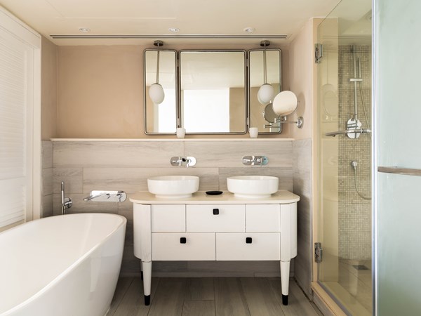 La salle de bain de la chambre Prestige