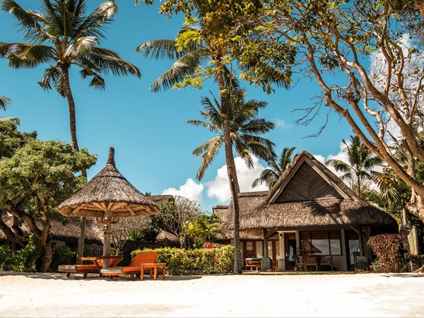 Les villas posées en bord de plage