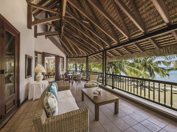 Terrasse de la Zen Suite Beachfront