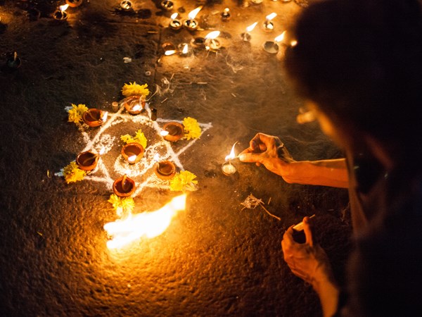 Les lumières de la fête de Divali