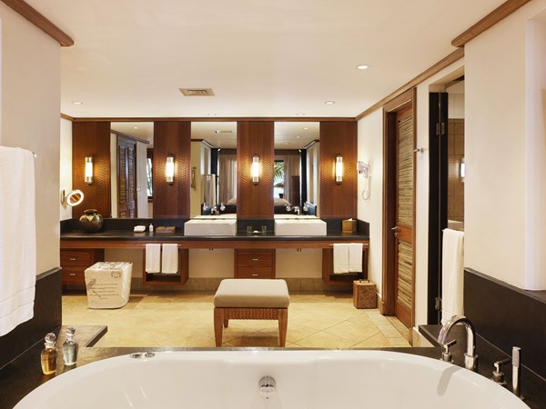 La salle de bain de la Heritage Villa Beach Front