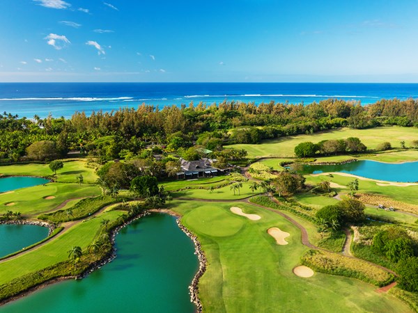 La vue aérienne du Golf
