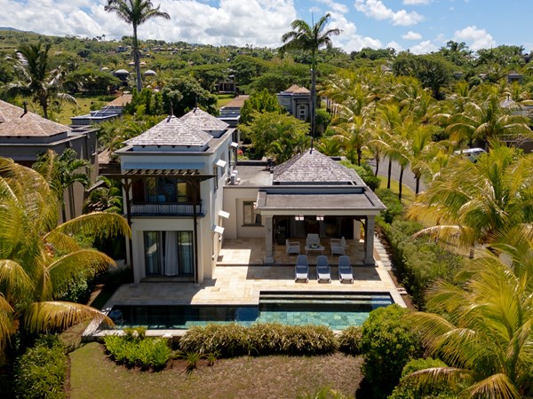 La vue aérienne de la 4 Bedroom Garden View Villa