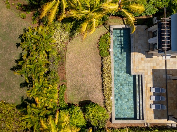 La vue aérienne de la 4 Bedroom Garden View Villa