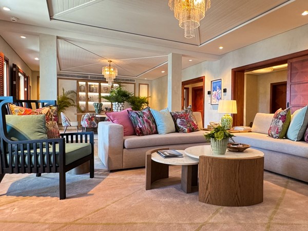 Le salon de la Presidential Suite