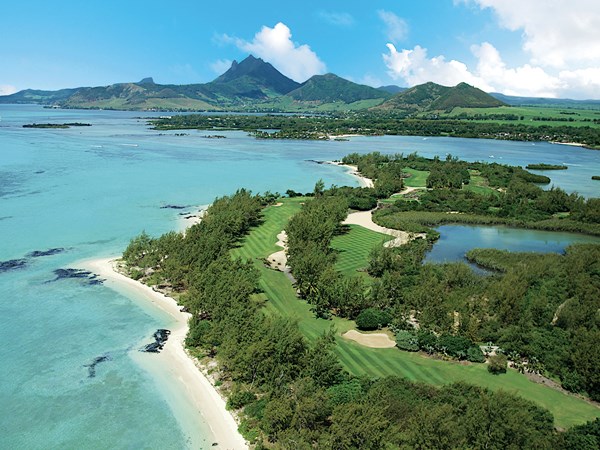 Vue aérienne de l'île aux Cerfs Golf Course