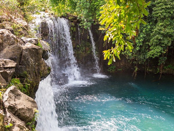 La cascade d'Eau Bleue