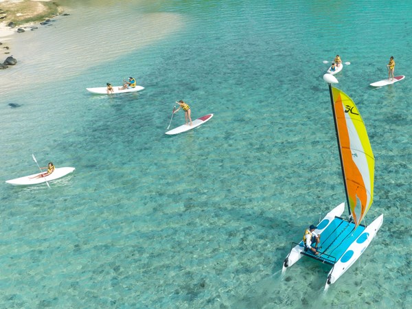Activités nautiques au coeur du lagon