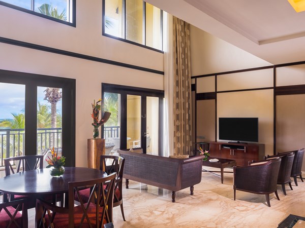 Le salon de la Duplex Suite