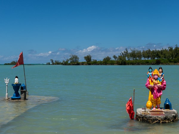 Le grand lagon de Anse la Raie adapté à tous les niveaux