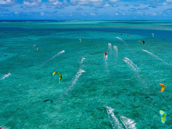 L'endroit rêvé pour le kitesurf