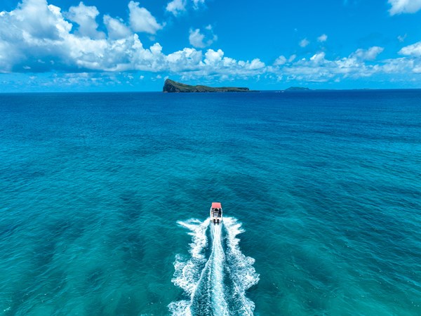 Une sortie plus sportive, en bateau rapide