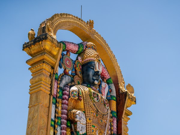La statue de Venkateswara, cœur du sanctuaire