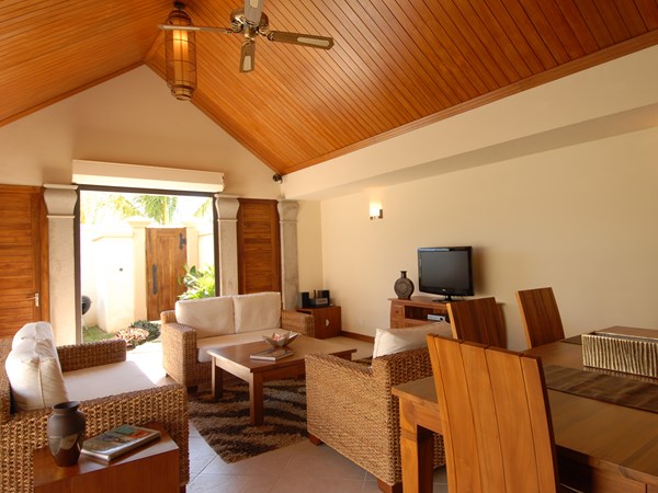 Le salon de la Villa 1 Chambre