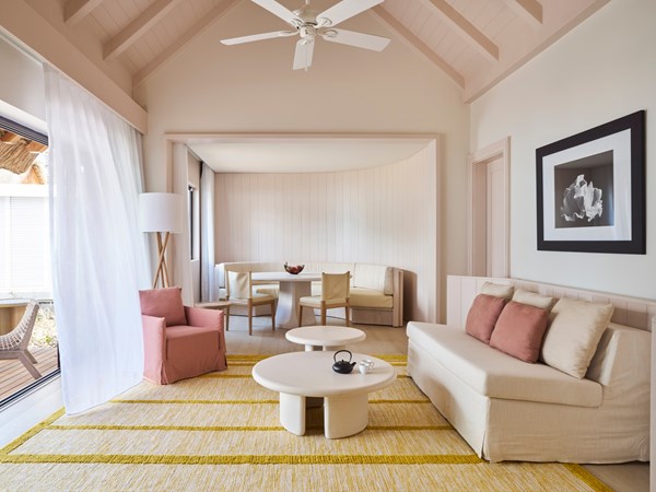 Le salon de la Villa Front de Mer