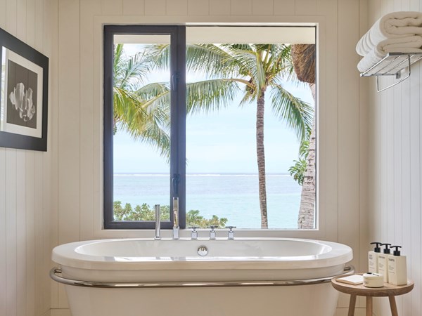La salle de bain de la Villa Front de Mer