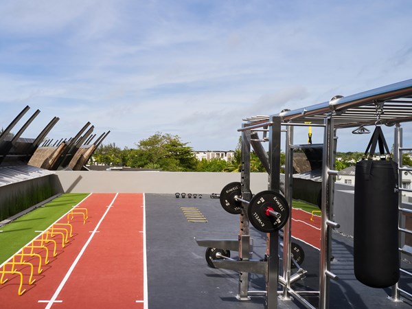 Le centre de fitness en plein-air
