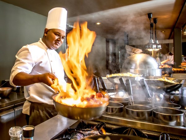 Le chef à l'oeuvre
