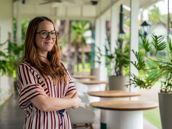 Victoire, responsable du service de conciergerie avant le départ