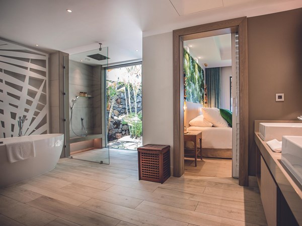 La salle de bain de la Paradis Villa