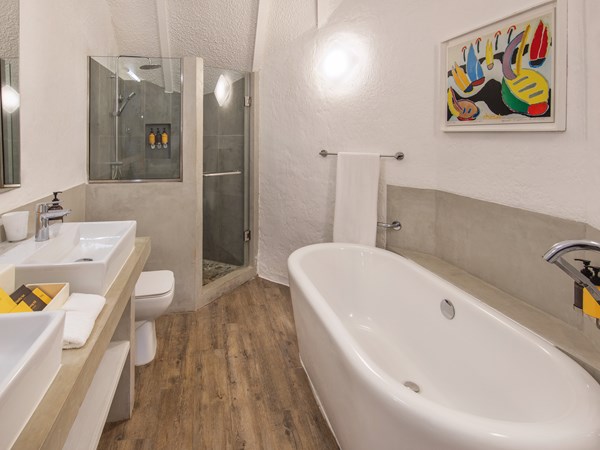 La salle de bain de la Beach Pavilion
