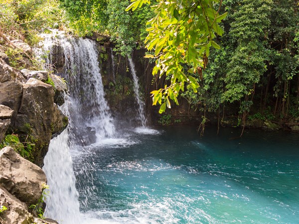 La cascade d'Eau Bleue