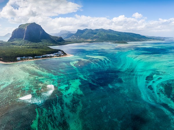 La cascade sous-marine du Morne