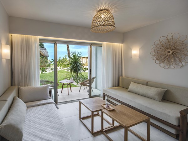 Le salon de la chambre Premium Family