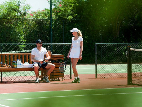 Terrains de tennis à disposition