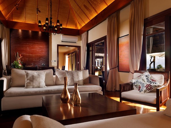 Le salon de la Shanti Villa