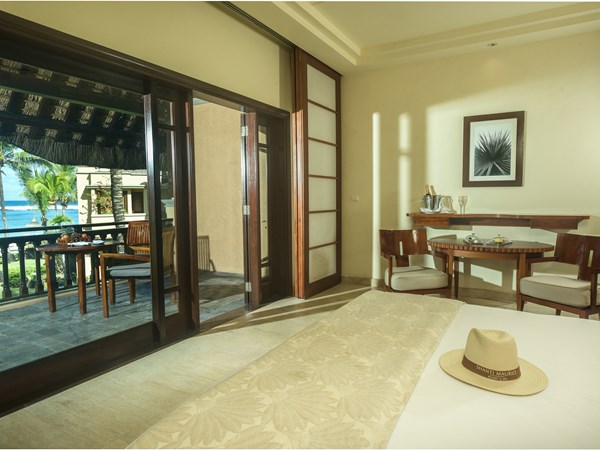 La chambre de la Junior Suite Lagoon view