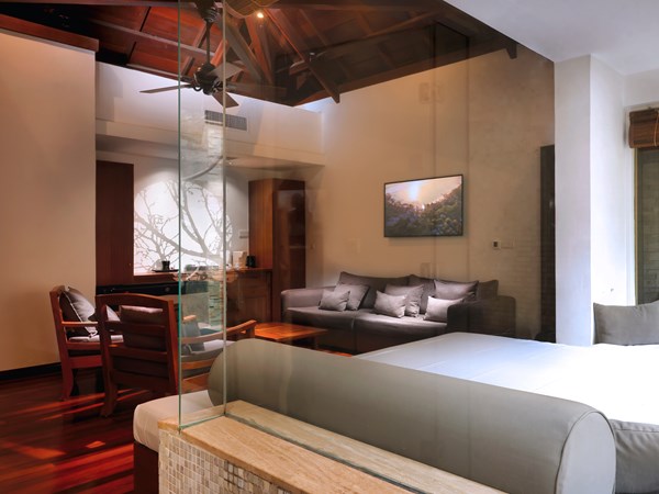 L'espace d'attente du Shanti Spa