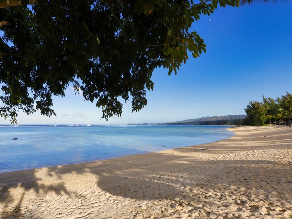La plage face à l'hôtel