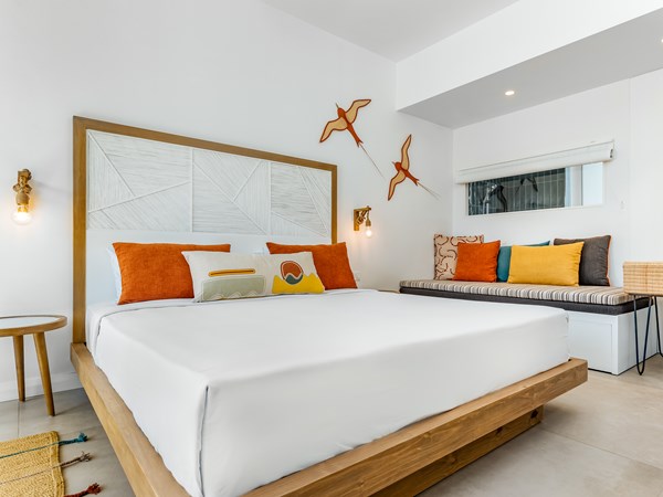 La chambre Couple avec Vue Partielle sur Mer