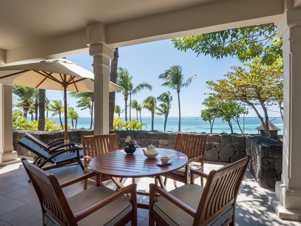 La terrasse de la Colonial Ocean Front Suite