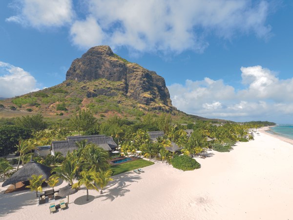 Les villas sont posées au pied du Morne Brabant