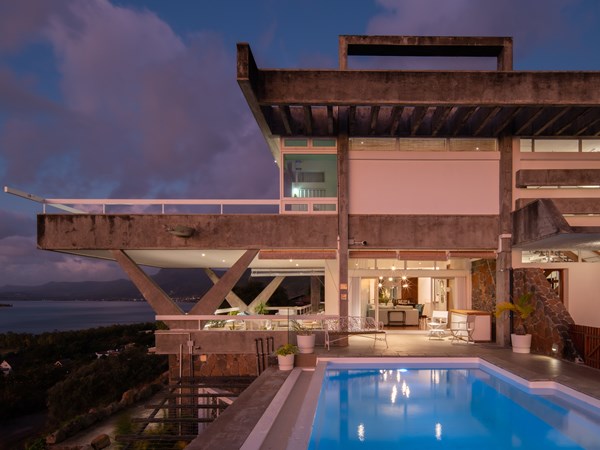 La villa Cambier de nuit