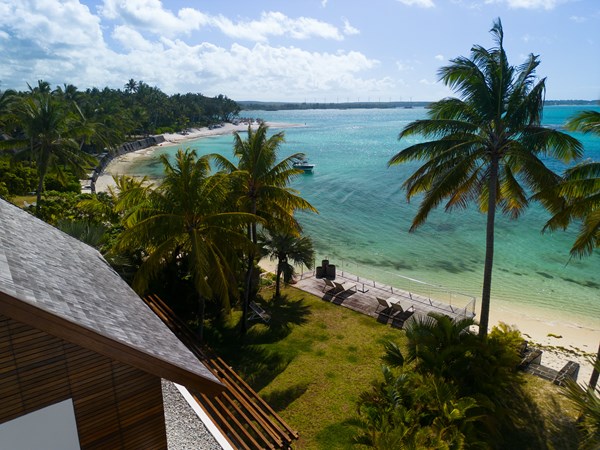 La vue paradisiaque de la villa